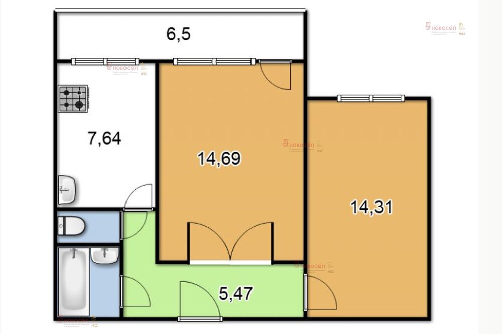 Екатеринбург, ул. Вилонова, 12 (Пионерский) - фото квартиры (1)