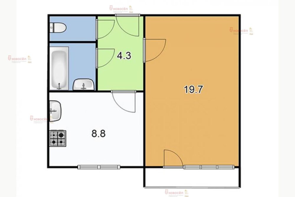 Екатеринбург, ул. Таватуйская, 6 (Новая Сортировка) - фото квартиры (1)