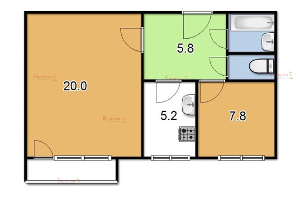 Екатеринбург, ул. Бакинских комиссаров, 100 (Уралмаш) - фото квартиры (1)