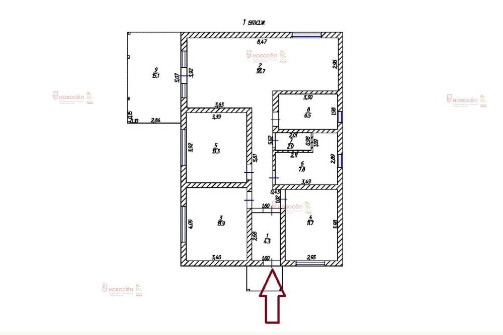 п. Прохладный, ул. Тверская, 3 (городской округ Белоярский) - фото коттеджа (1)