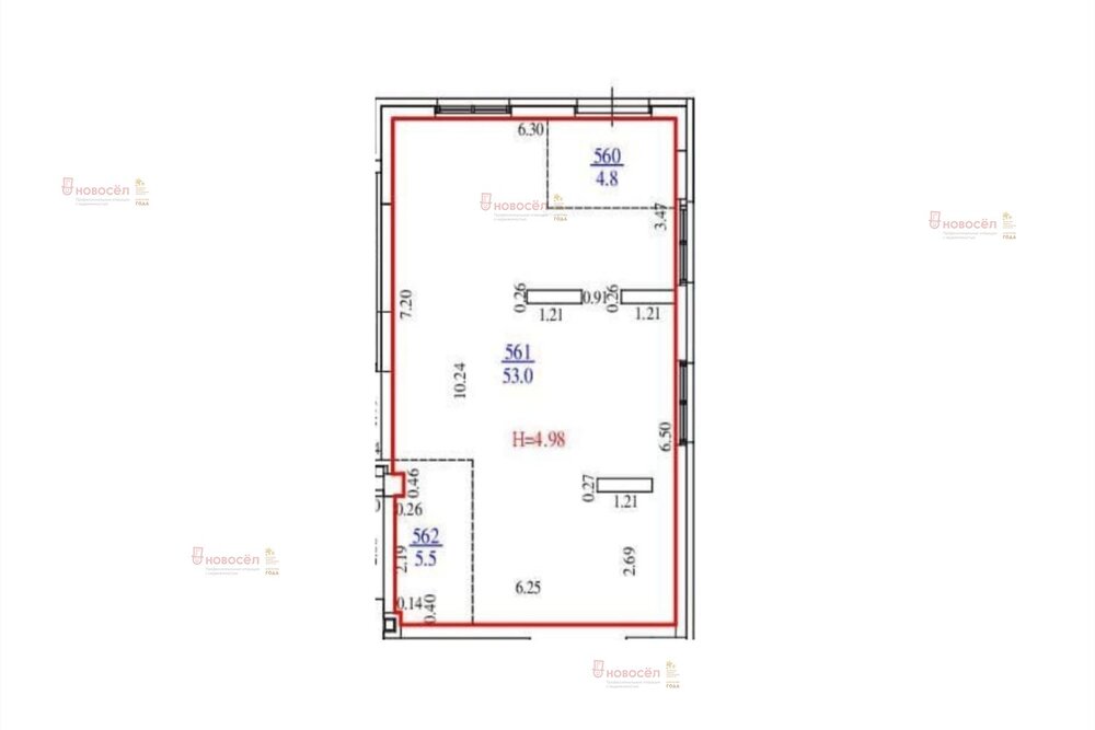 Екатеринбург, ул. Бакинских Комиссаров, 33а - фото торговой площади (1)