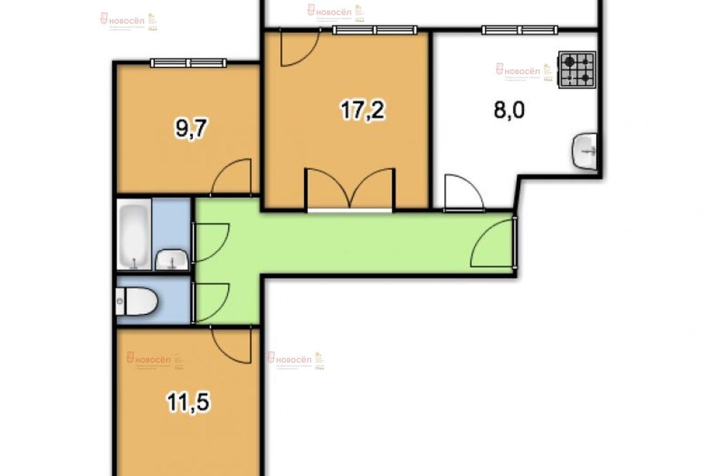 Екатеринбург, ул. Шварца, 18/1 (Ботанический) - фото квартиры (1)