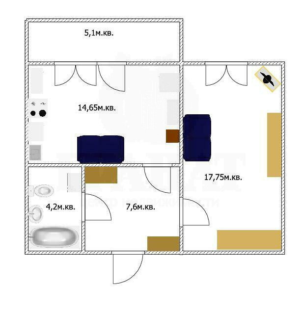 Екатеринбург, ул. Анатолия Муранова, 18 (Широкая речка) - фото квартиры (7)
