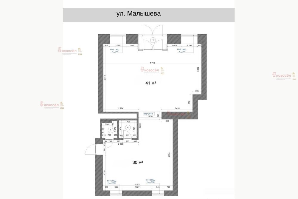 Екатеринбург, ул. Малышева, 73 (Центр) - фото торговой площади (1)