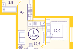 Екатеринбург, ул. Пехотинцев, 1 (Старая Сортировка) - фото квартиры