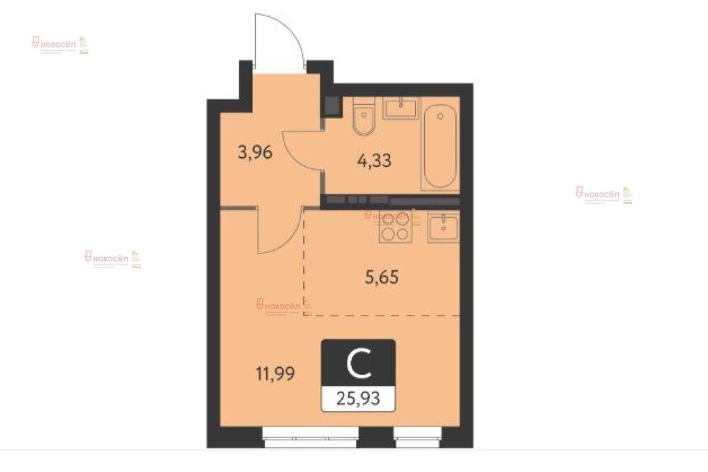 Екатеринбург, ул. Ландау, 39 (Академический) - фото квартиры (1)