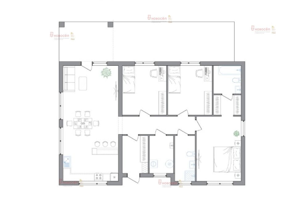 к.п. Первомайский парк, ул. Васильковая,   (городской округ Сысертский) - фото коттеджа (1)