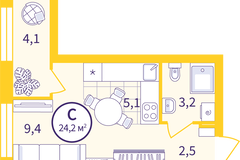 Екатеринбург, ул. Пехотинцев, 1 - фото квартиры