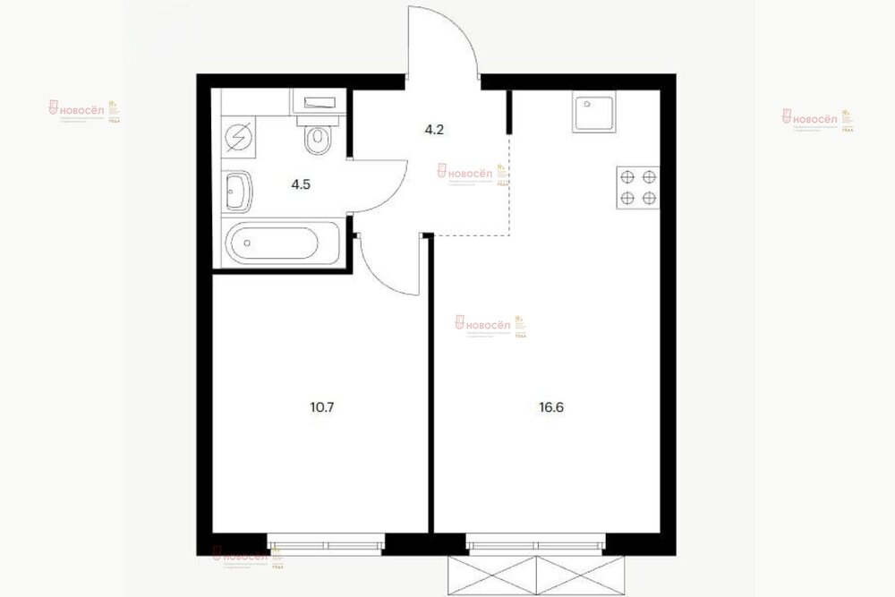 Екатеринбург, ул. Хуторская, 1/4 (Автовокзал) - фото квартиры (1)