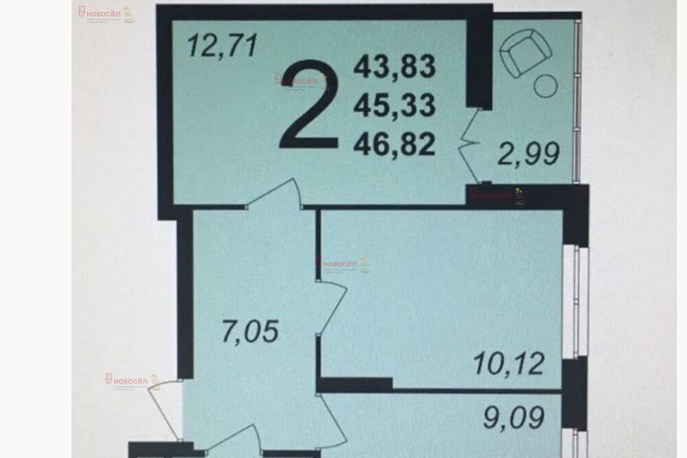 Екатеринбург, ул. Академика Парина, 40/3 (Академический) - фото квартиры (1)