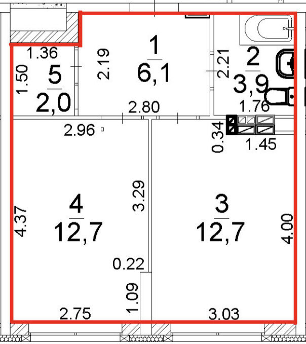 Екатеринбург, ул. Старых Большевиков, 52А (Эльмаш) - фото квартиры (2)