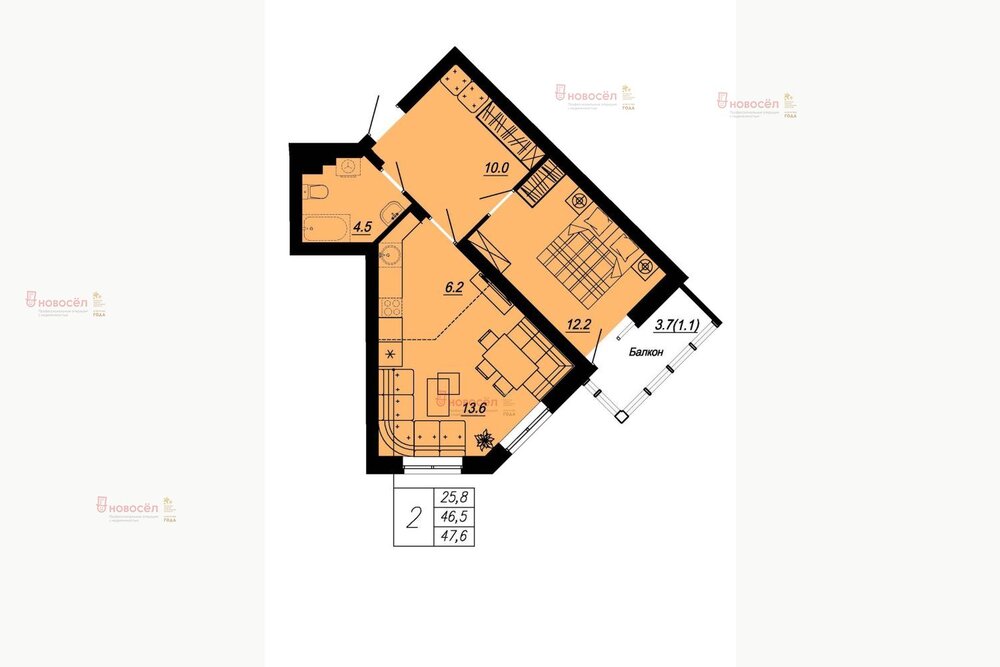 Екатеринбург, ул. Блюхера, 95 (Пионерский) - фото квартиры (1)