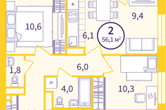 Екатеринбург, ул. Пехотинцев, 1, корпус 2 (Старая Сортировка) - фото квартиры