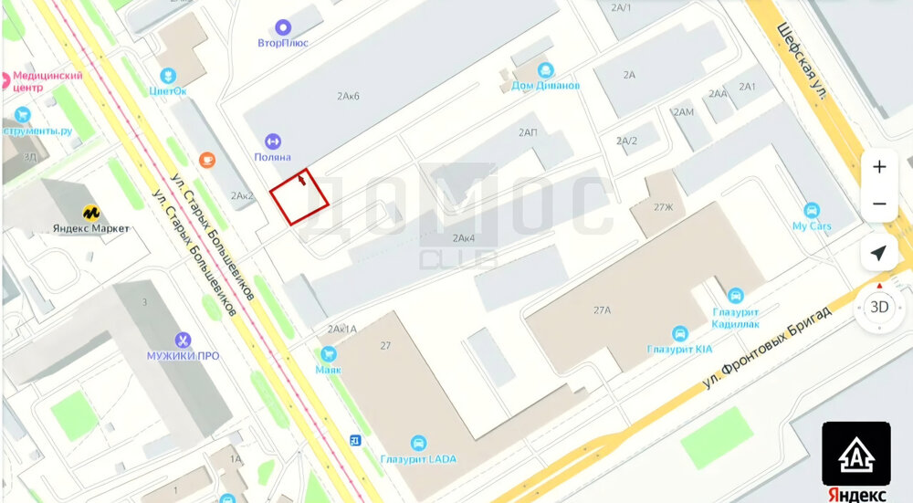 Екатеринбург, ул. Старых Большевиков, 2-а - фото торговой площади (1)