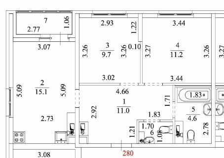 Екатеринбург, ул. Отрадная, 1 (ВИЗ) - фото квартиры (3)