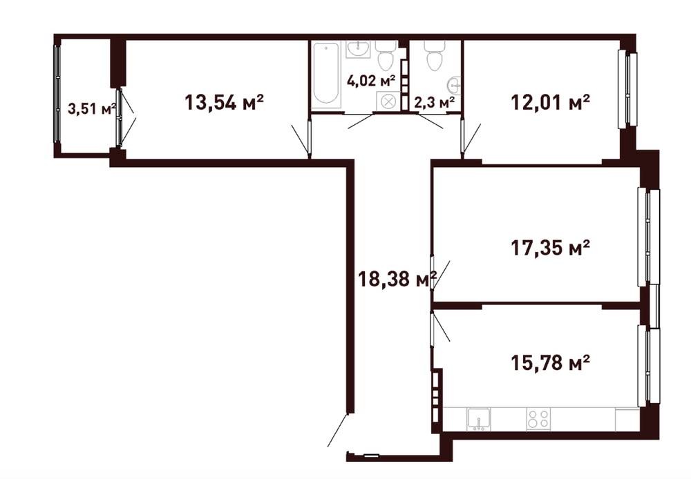 Екатеринбург, ул. Калинина, 55 (Уралмаш) - фото квартиры (4)