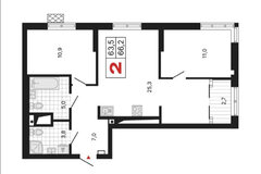 Екатеринбург, ул. Амундсена, 2, Дом "‎Милый дом" (Юго-Западный) - фото квартиры