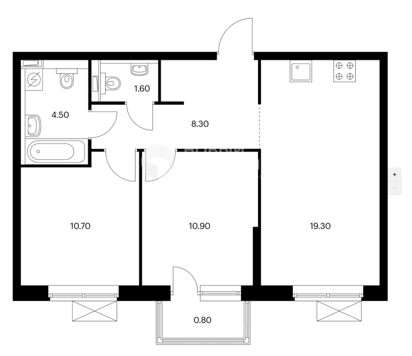 Екатеринбург, ул. Хуторская, 1/2 (Автовокзал) - фото квартиры (2)