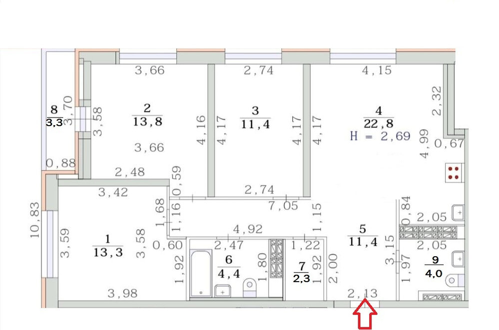 Екатеринбург, ул. Разливная, 50/3 (УНЦ) - фото квартиры (1)