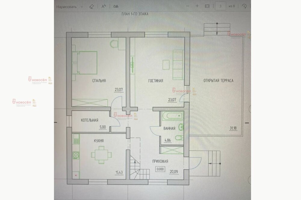 Екатеринбург, ул. Зеленая Поляна, 20 (Кольцово) - фото коттеджа (1)