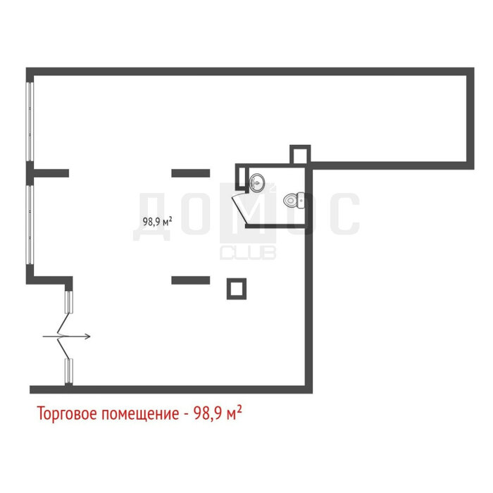 Екатеринбург, ул. Пехотинцев, 2д (Старая Сортировка) - фото торговой площади (1)
