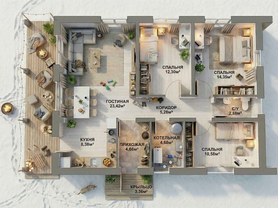 д. Гагарка, ул. Титова, 24А (городской округ Заречный) - фото дома (2)