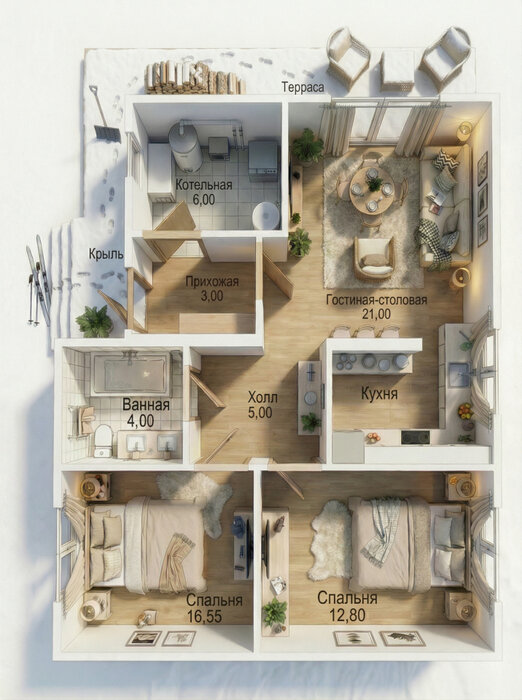 д. Гагарка, ул. Клубная,   (городской округ Заречный) - фото дома (5)