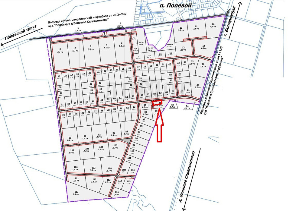 Екатеринбург, ул. Полевой - фото земельного участка (1)