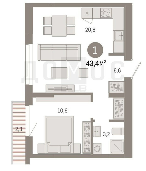 Екатеринбург, ул. Академика Ландау, 7б - фото квартиры (1)