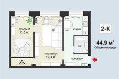 Екатеринбург, ул. Славянская, 58 (Химмаш) - фото квартиры