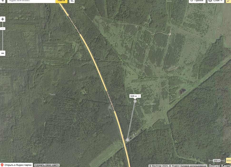 г. Нижний Тагил, ул. справа от дороги Екатеринбург-Серов, в урочище Раскорчёвки (городской округ Нижний Тагил) - фото земельного участка (1)