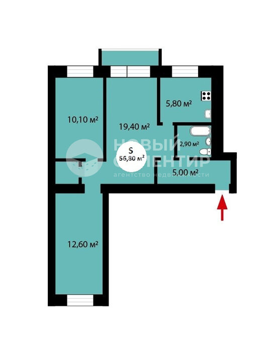 Екатеринбург, ул. Большакова, 3 (Парковый) - фото квартиры (2)