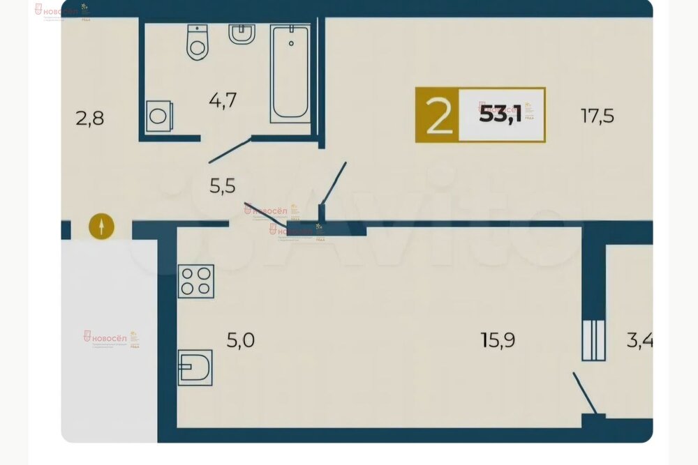 Екатеринбург, ул. Викулова, 24 (ВИЗ) - фото квартиры (1)