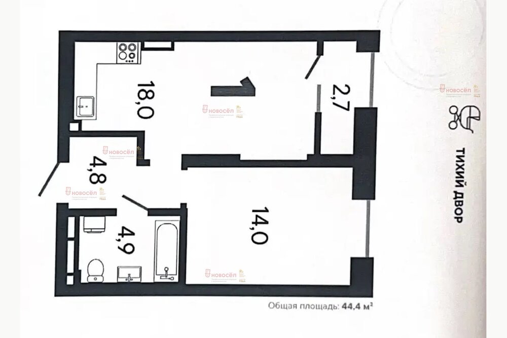 Екатеринбург, ул. Студенческая, 1 (Втузгородок) - фото квартиры (1)