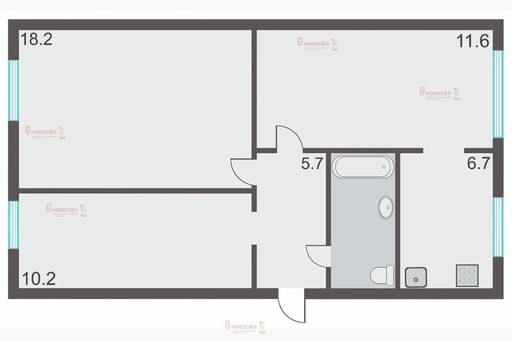 Екатеринбург, ул. Ясная, 24 (Юго-Западный) - фото квартиры (1)