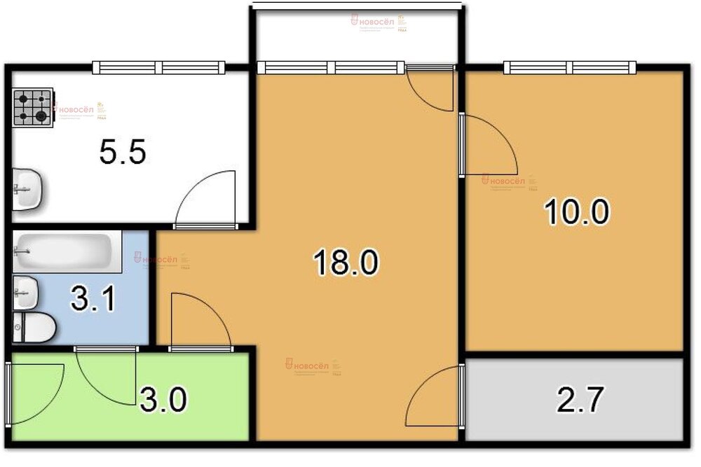 Екатеринбург, ул. Чайковского, 87 (Автовокзал) - фото квартиры (2)