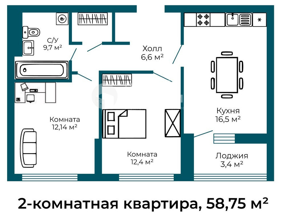 Екатеринбург, ул. Азина, 25 (Центр) - фото квартиры (5)