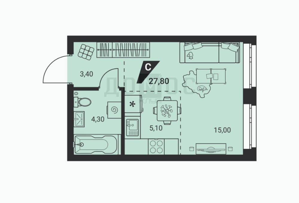 Екатеринбург, ул. Красных Командиров, 3 (Эльмаш) - фото квартиры (5)