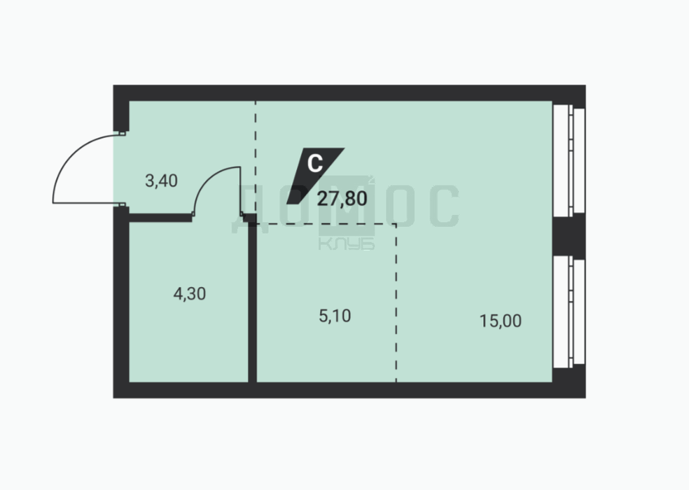 Екатеринбург, ул. Красных Командиров, 3 (Эльмаш) - фото квартиры (6)