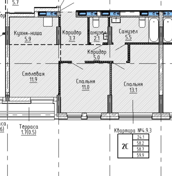 Екатеринбург, ул. Пехотинцев, 2 г (Старая Сортировка) - фото квартиры (1)