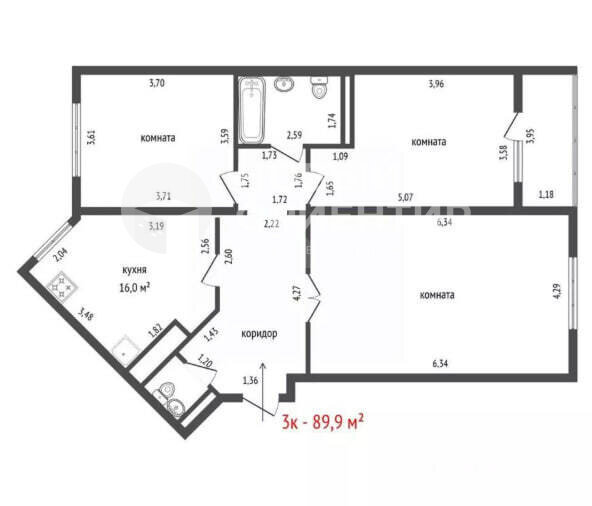 Екатеринбург, ул. 8 Марта, 190 (Автовокзал) - фото квартиры (2)