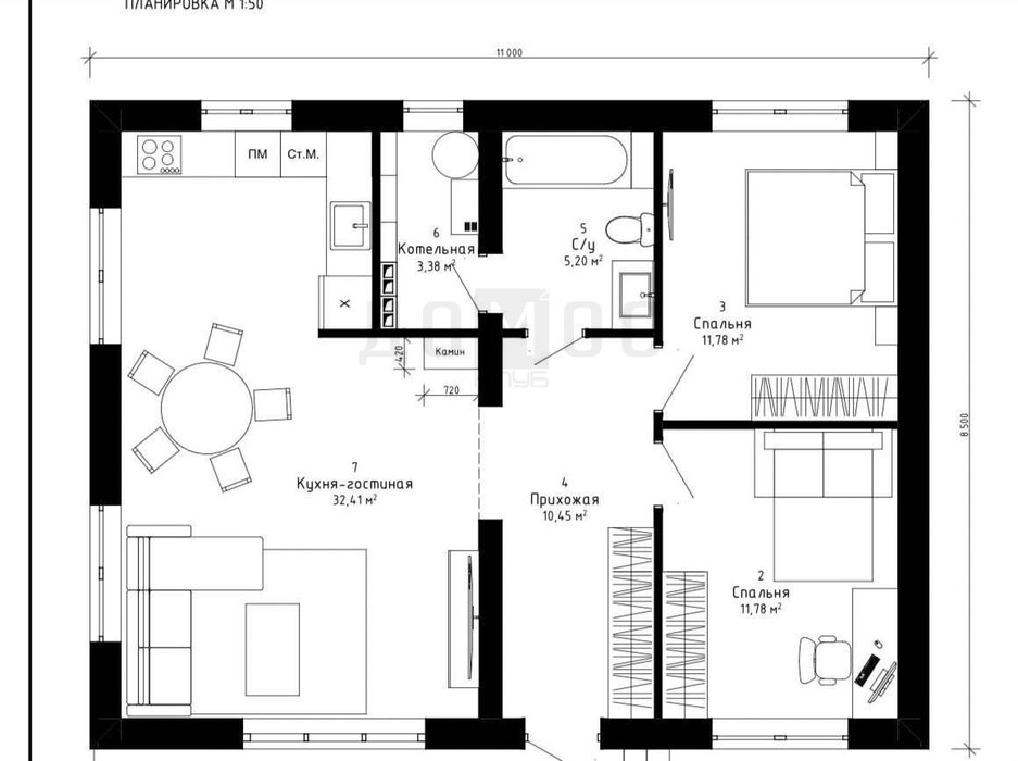 д. Гусева, ул. Петровская, 13 (городской округ Белоярский) - фото дома (2)