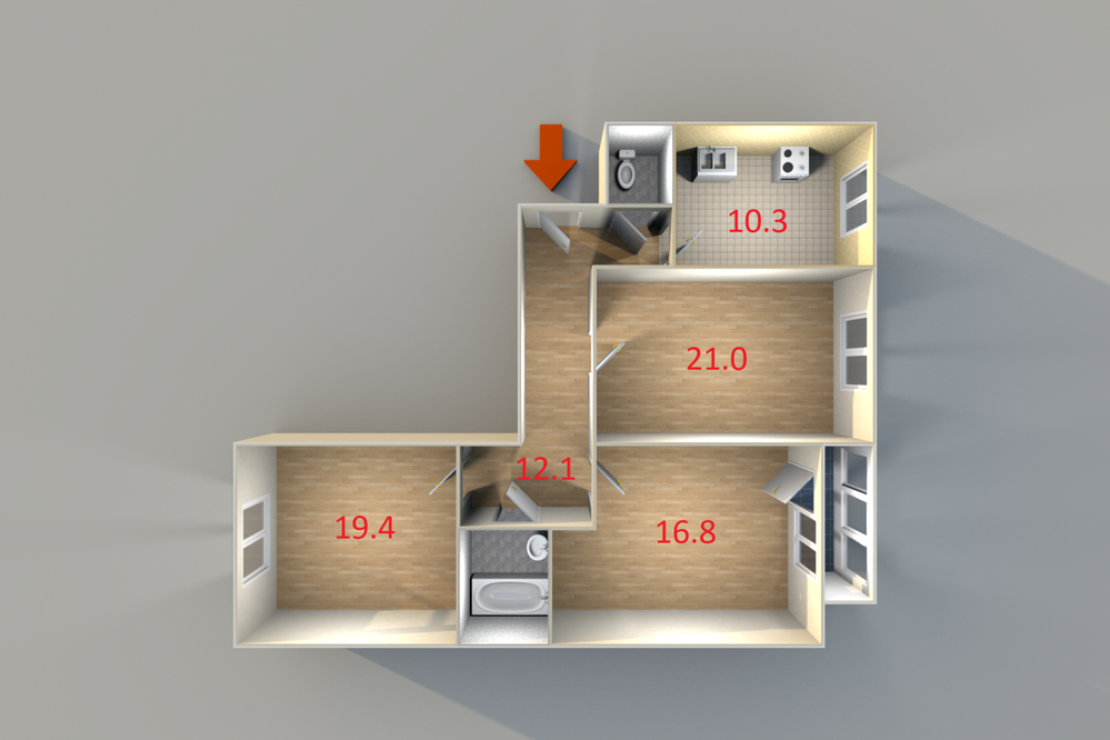 Екатеринбург, ул. Главная, 22 (Исток) - фото квартиры (2)