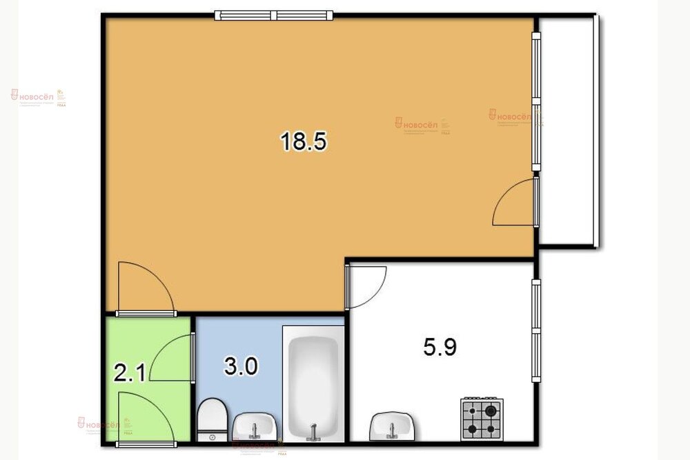 Екатеринбург, ул. Машиностроителей, 59 (Уралмаш) - фото квартиры (2)