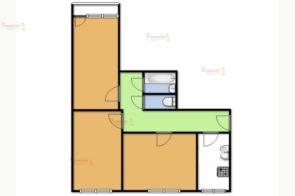 Екатеринбург, ул. Ольховская, 23 (Новая Сортировка) - фото квартиры (1)