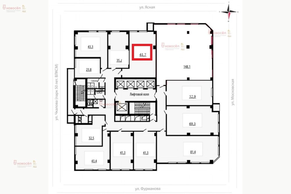 Екатеринбург, ул. Фурманова, 126 (Юго-Западный) - фото офисного помещения (1)