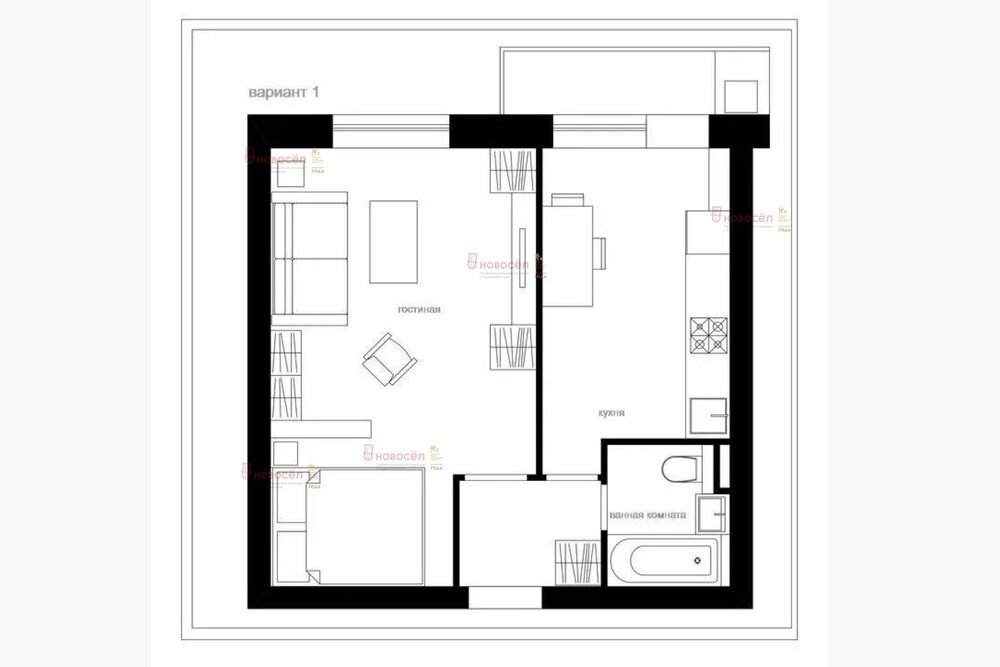 Екатеринбург, ул. Старых Большевиков, 3/в (Эльмаш) - фото квартиры (2)