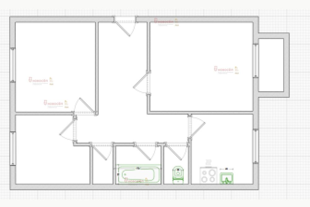п. Большой Исток, ул. Октябрьская, 33 (городской округ Сысертский) - фото квартиры (1)