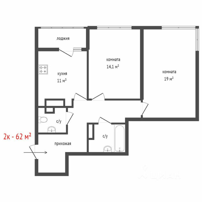 Екатеринбург, ул. Павла Шаманова, 48 (Академический) - фото квартиры (6)