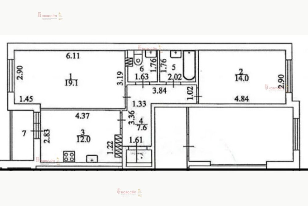 Екатеринбург, ул. Рябинина, 19 (Академический) - фото квартиры (2)